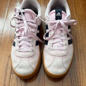 Adidas Women's Pink and Black Sneakers